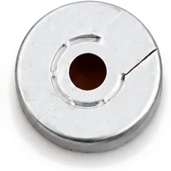 Silver tear-off aluminium vial seal