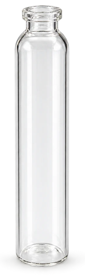 T-120-22, clear crimp neck vial